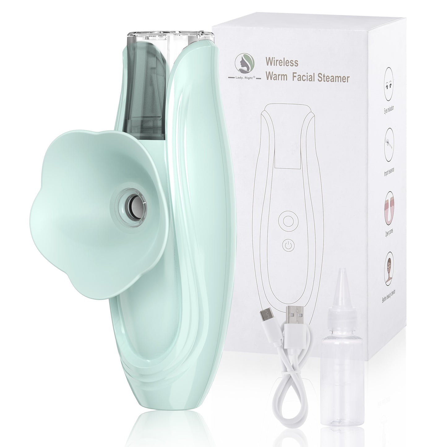 Type-c rechargeable hand-held facial moisturizer portable skin moisturizing machine