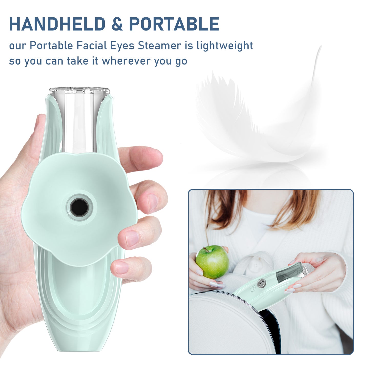 Type-c rechargeable hand-held facial moisturizer portable skin moisturizing machine