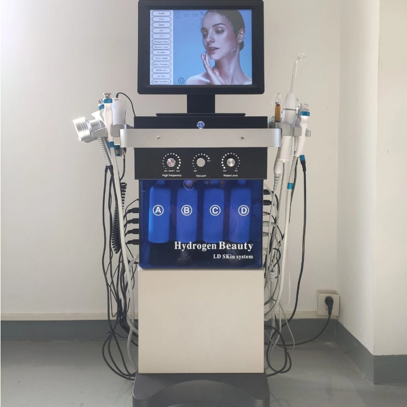 hydra facial cleanser machine 14 in 1 multifunctional dermabrasion machine for beauty spa estheticians