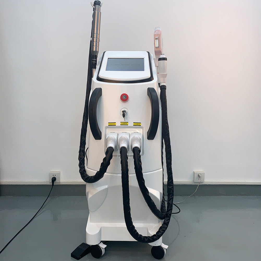 3 in 1 OPT laser hair removal tattoo removal skin rejuvenation machine.